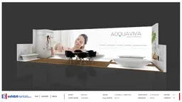 10x30 Inline booth design by Exhibit-Rentals